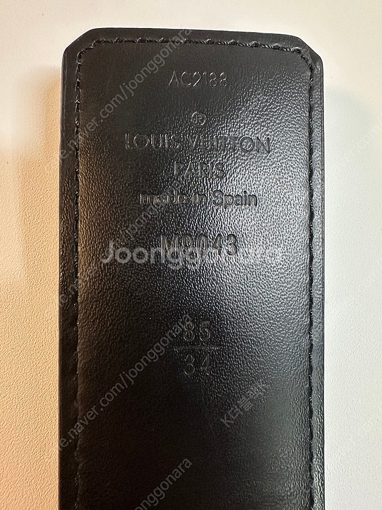 정품 루이비통 이클립스 LV 벨트 (정품감정서 보유)--6