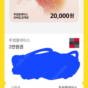 투썸플레이스 2만원권
