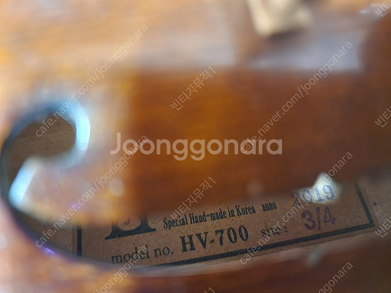 3/4 효정700호 바이올린 상태깨끗함 /에바피라치현셋...--5