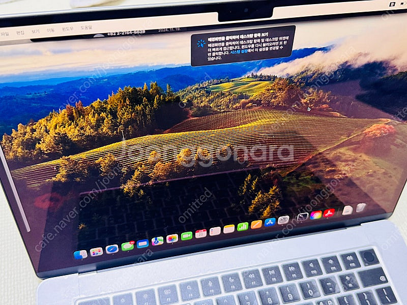 맥북 에어 15인치 m3 램 16기가 저장용량 512기가 실버--7