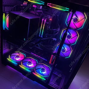 9800x3d 4080 super rog strix 리안리 공랭 끝판왕 pc