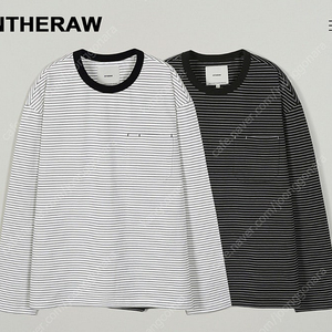 인더로우 스트라이프 륭슬리브 STRIPE CREW PANEL L/S (TYPE2) / WHITE / 2 Size