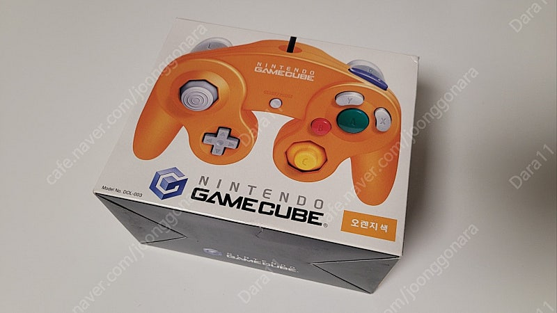 대원정발 게임큐브 오렌지 색 게임패드 판매--5