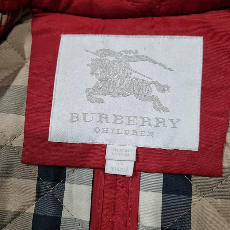 버버리 칠드런 여아동 퀼팅 자켓 4y, 100802 이미지
