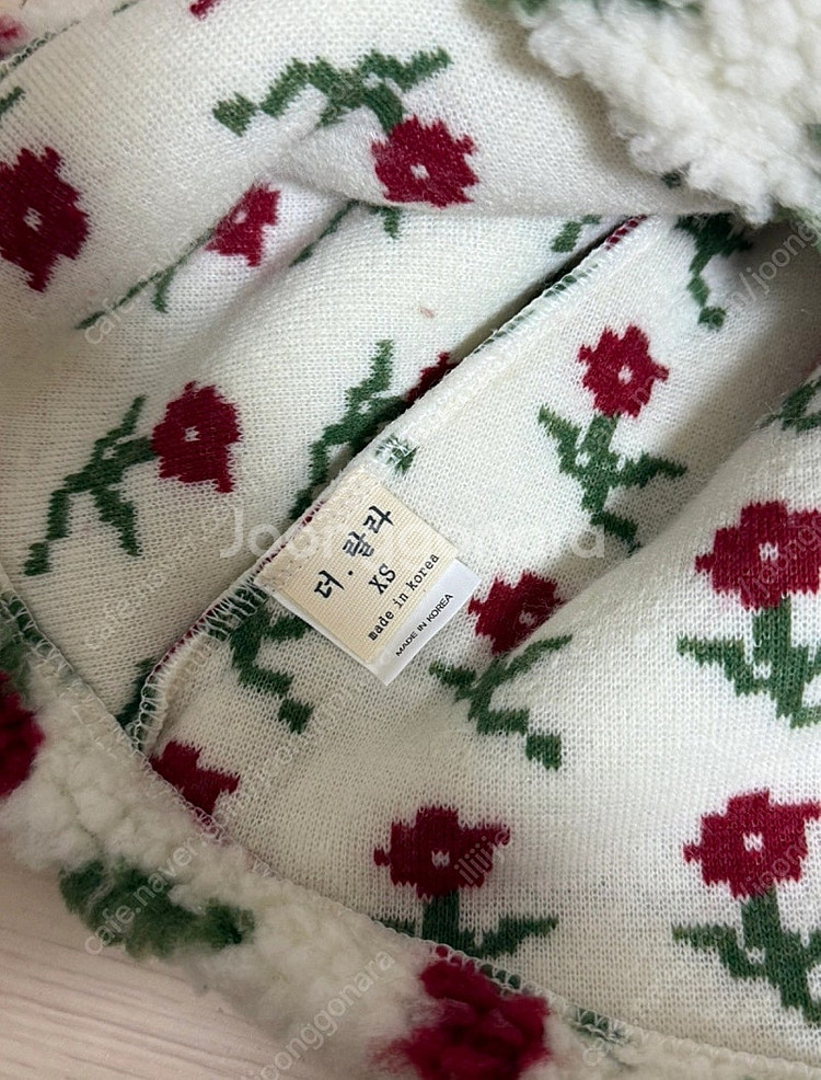 더랄라 겨울 뽀글이 플라워 원피스 xs새상품--1