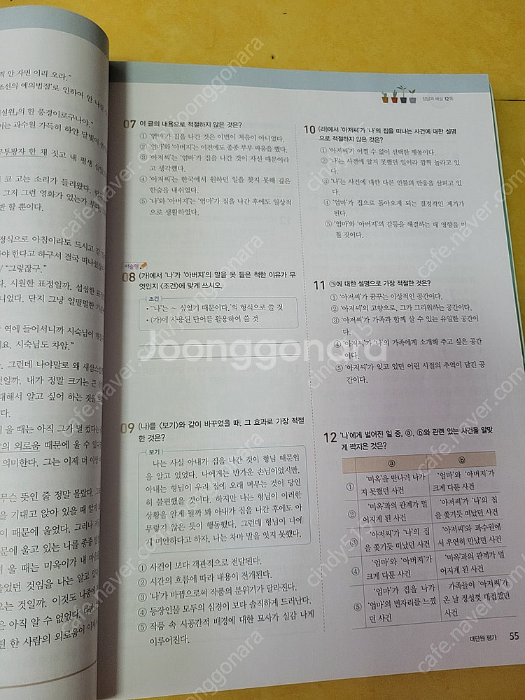 중등 비상국어 2-2 평가문제집--1