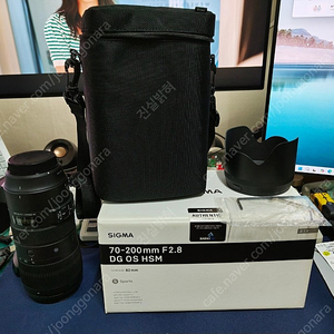 시그마 sigma 70-200 mm sports 식포츠 + 시그마 ef 도킹독