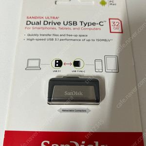 샌디스크 울트라 듀얼 USB 드라이브 TYPE-C SDDDC2 32g