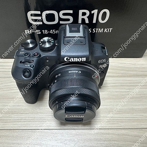 캐논 정품 EOS R10 미러리스 18-45mm 번들킷 판매합니다.