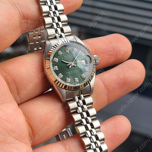 [정품] 롤렉스 데이저스트 여성용 10p 다이아몬드 올리브그린 (Rolex Datejust 10 Points Diamond Olive Green Women's)