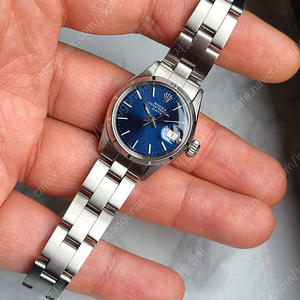 [정품] 롤렉스 오이스터 퍼페추얼 청판 블루 다이얼 여성용 (Rolex Oyster Perpetual Blue Dial Women)