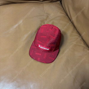 Supreme 슈프림 레드 캠프캡 모자 (Jacquard Logo Red)