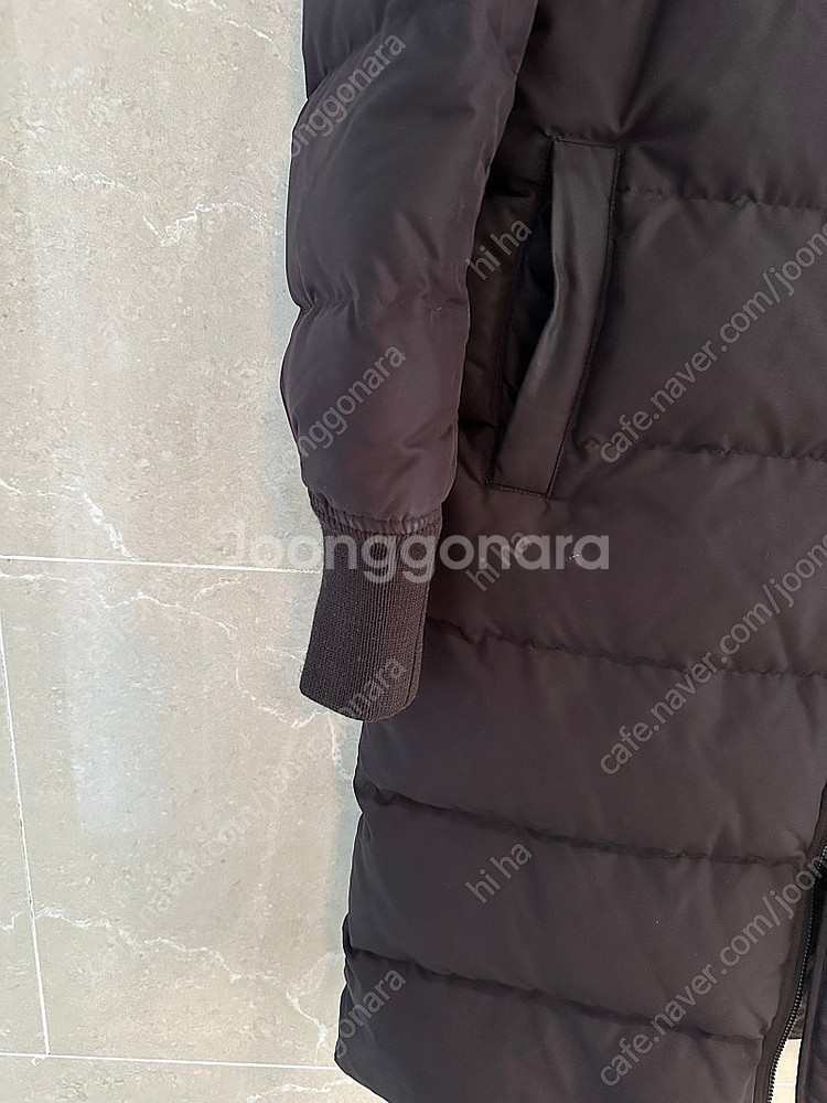 띠어리 블랙 퍼 패딩--1