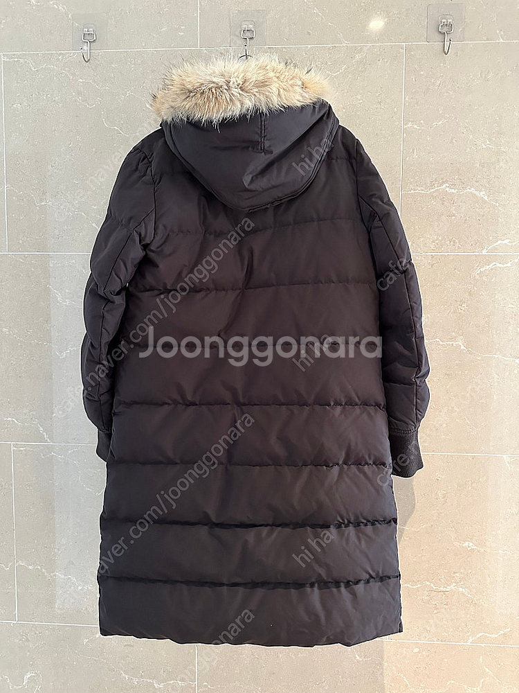 띠어리 블랙 퍼 패딩--4
