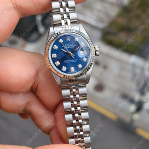 [정품] 롤렉스 여성용 데이저스트 블루 10P 다이아몬드 다이얼 (Rolex Women's Datejust Blue 10P Diamond Dial)