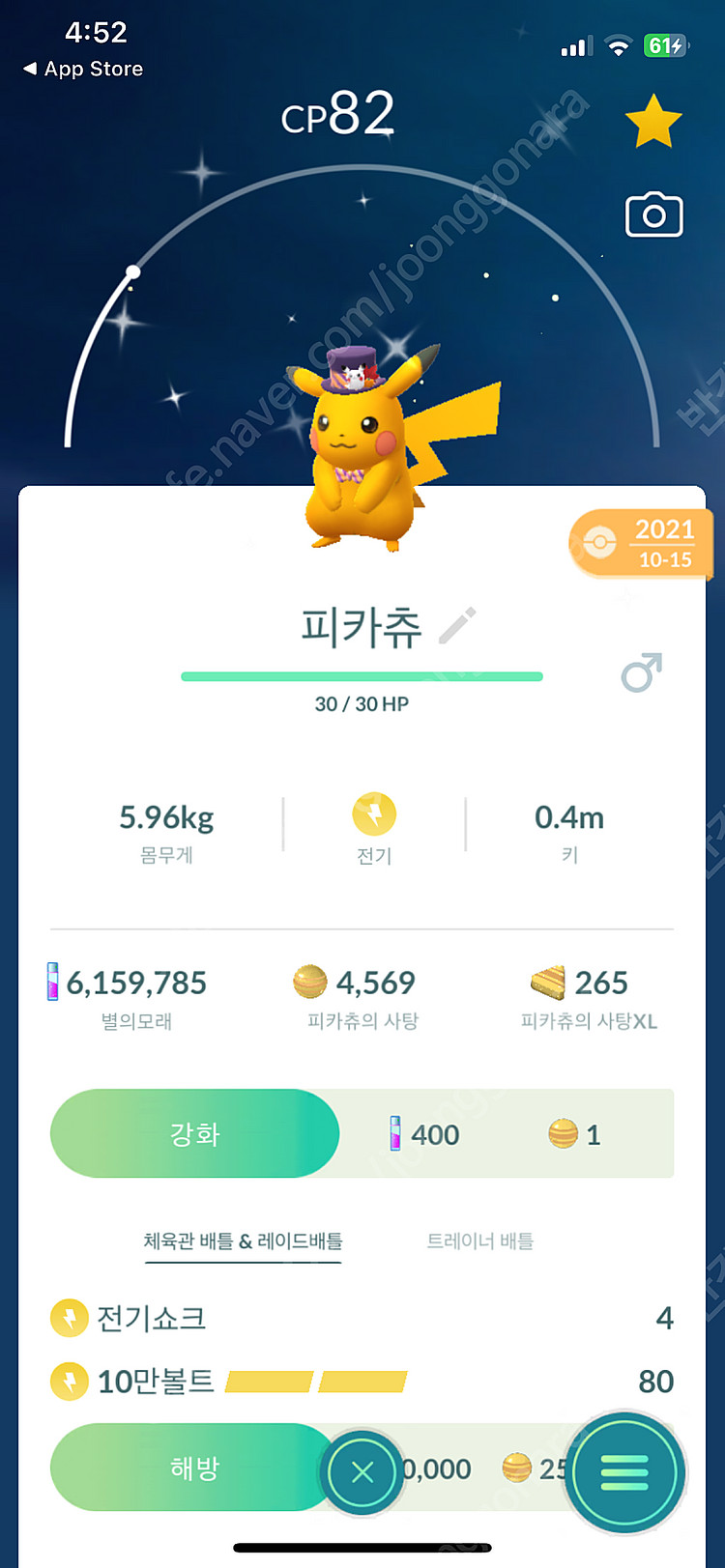 포켓몬고 피카츄 이로치 판매--4