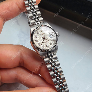 [정품] 롤렉스 여성용 데이저스트 실버 10P 다이아몬드 (Rolex Women's Datejust Silver 10P Diamond)