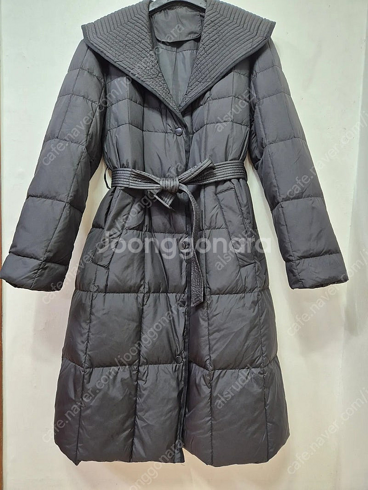 다운 세라 벨티드 롱패딩(66~77)--0