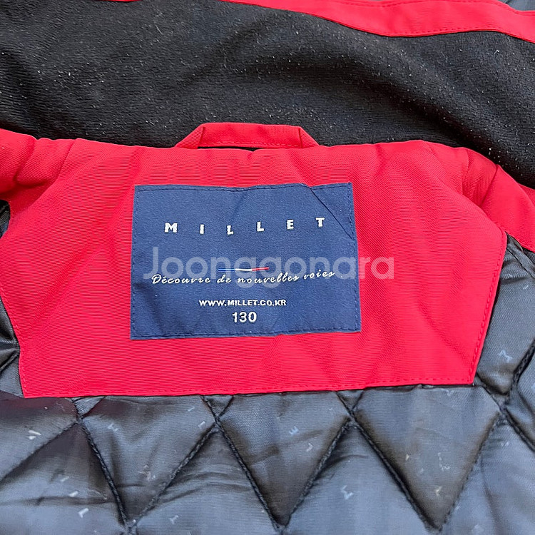 130) 밀레 키즈 주니어 누빔 자켓 점퍼--4