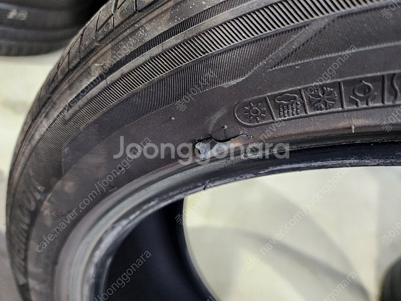 중고타이어 225 45 18 키너지ex 4짝--5