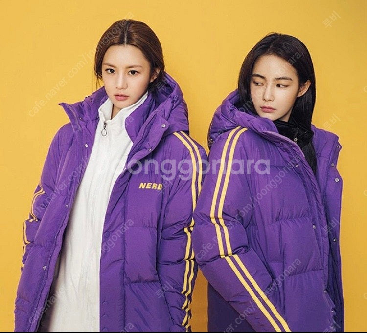 (거의 새상품)널디 롱패딩 보라 S사이즈 팝니다(남녀공용)--0