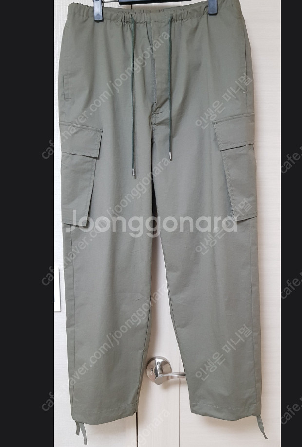 준지 19ss 밑단 스트링 카고 조거--0