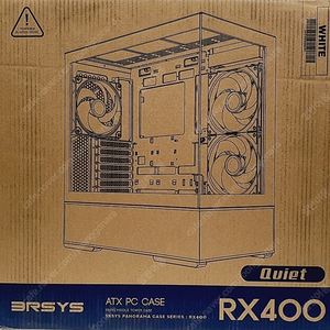 데스크탑 케이스 3RSYS RX400 Quiet BTF 화이트 미개봉 판매합니다.