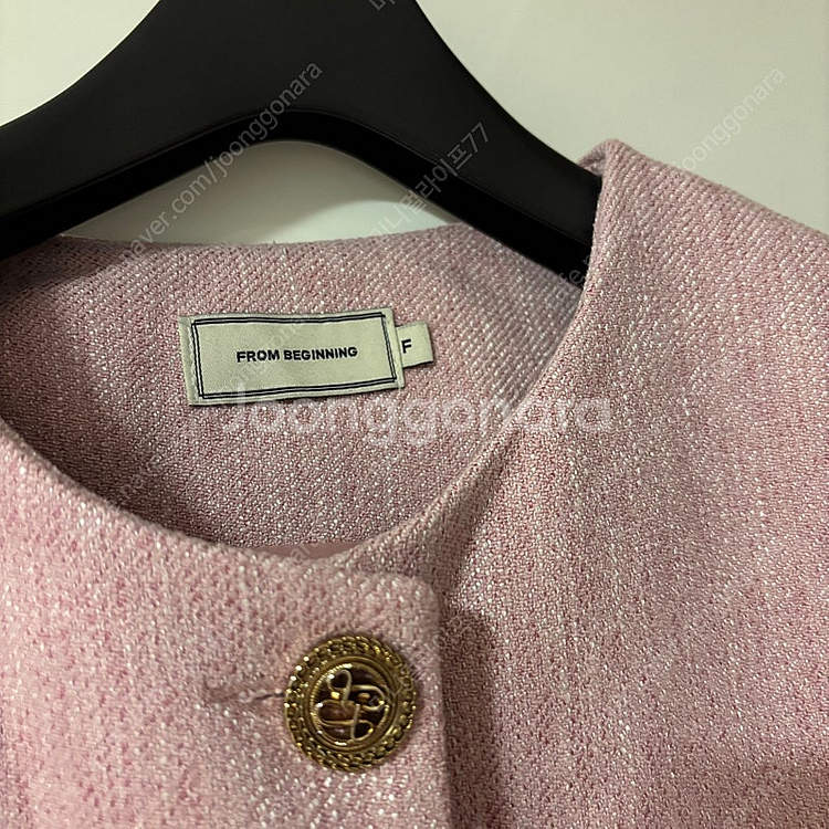 프롬비기닝 핑크 트위드 자켓 오피스코어 출근룩 결혼식 하객룩 59000원--3