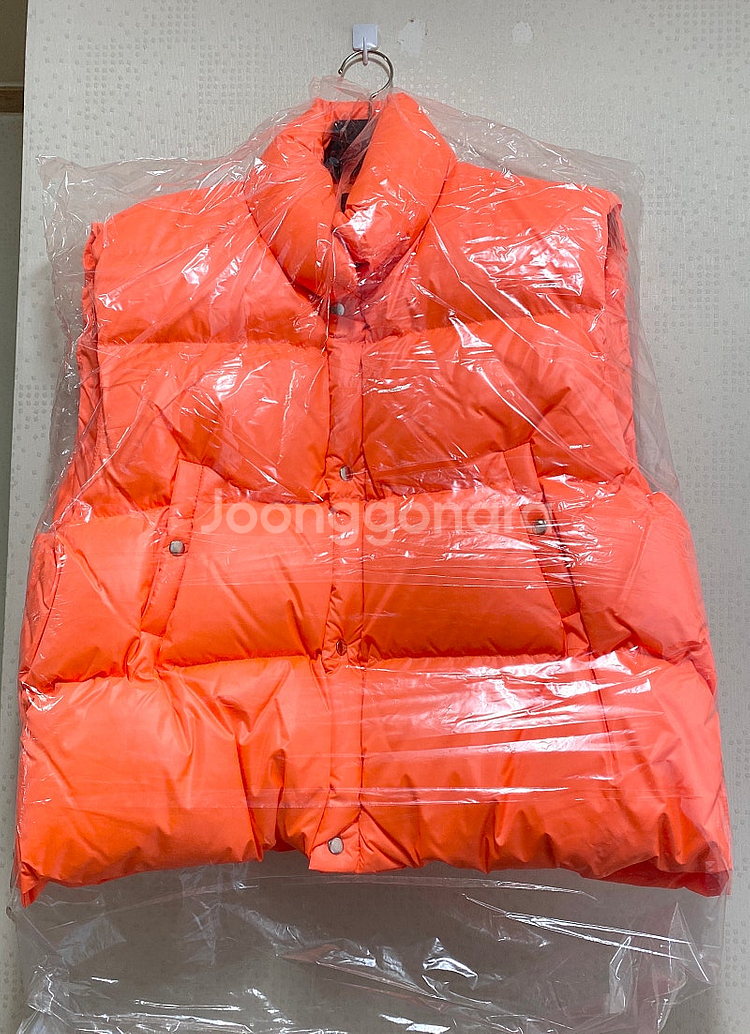 올라이츠 구스 형광패딩조끼 새상품--0