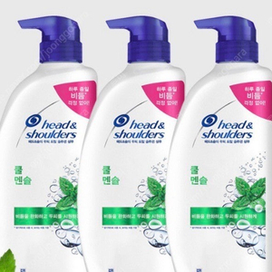 헤드앤숄더 샴푸 쿨멘솔 850ml*1개+퍼퓸프레쉬 750ml *2개 (비듬 각질 완화)총3개