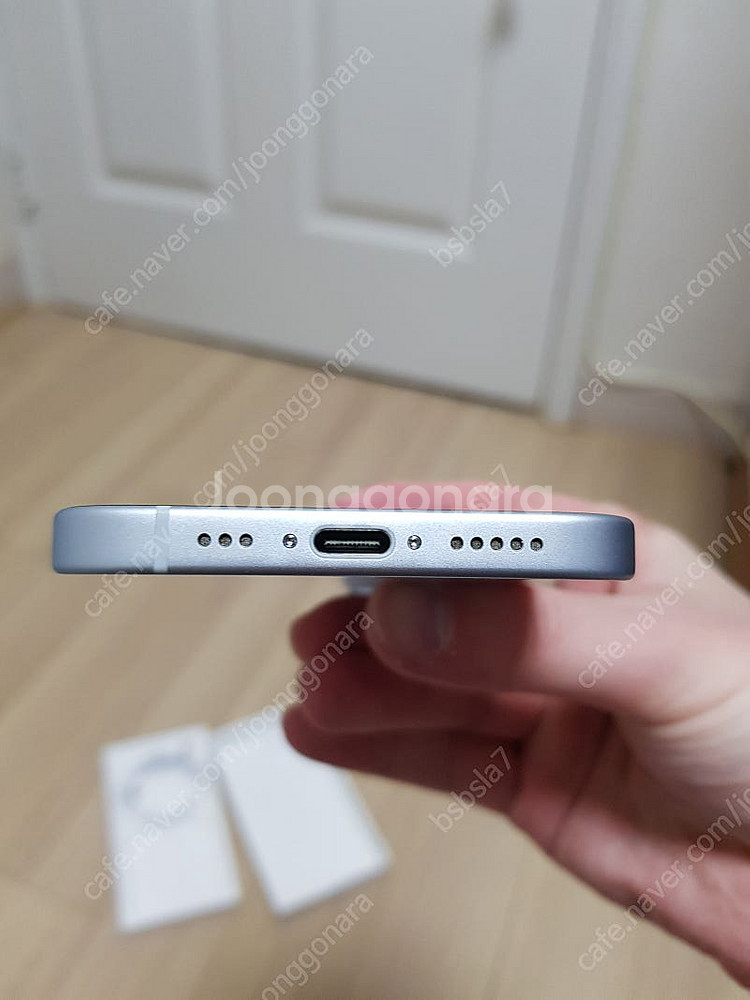 [애플] 아이폰 15 블루 128기가 팝니다--5