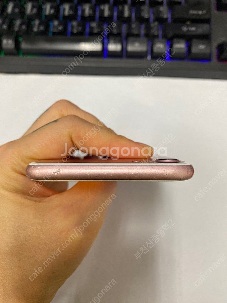 197279 아이폰7 로즈골드 외관깔끔 32GB 배터리...--3