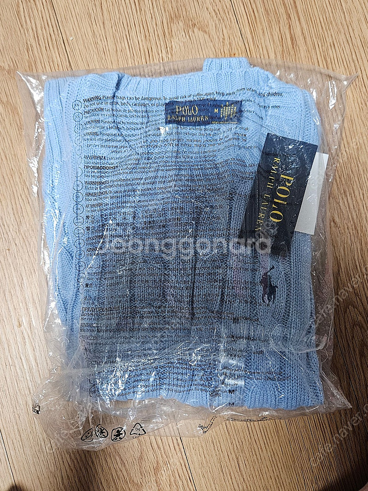 POLO. 케이블 반팔 니트 미개봉 새상품 중나최저가--2