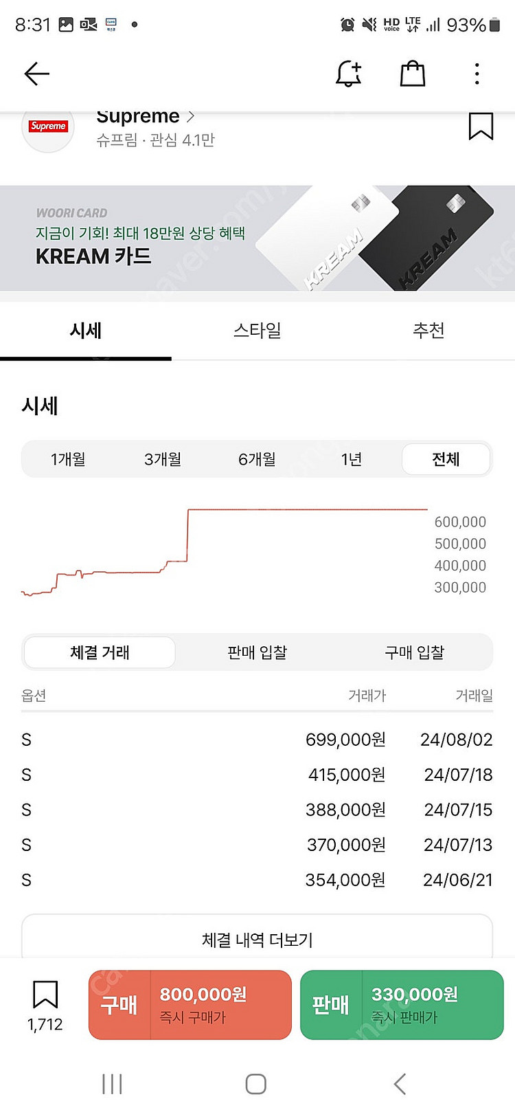 슈프림 스파이더웹 풋불 저지 24ss s사이즈 판매합니...--2