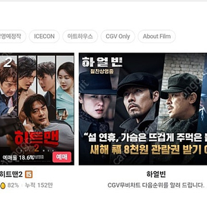 CGV 영화 평일 관람권 1인 8천원에 예매해드립니다.