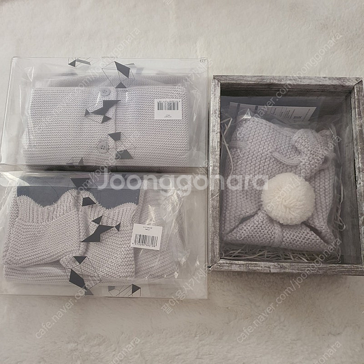 마르마르 가디건 니트팬츠 니트보넷 세트--0