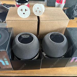 애플 홈 팟 미니 미드나이트 에어플레이 스피커 2개(스테레오구성) Apple Homepod Mini Midnight Airplay Speaker