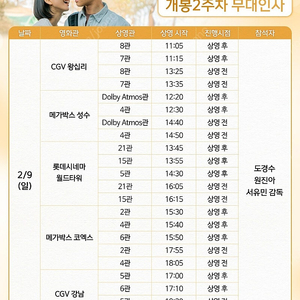 [통로석!!!]2월9일 말할수 없는 비밀 도경수 무대인사 A열~ 통로석,2연석,단석 양도