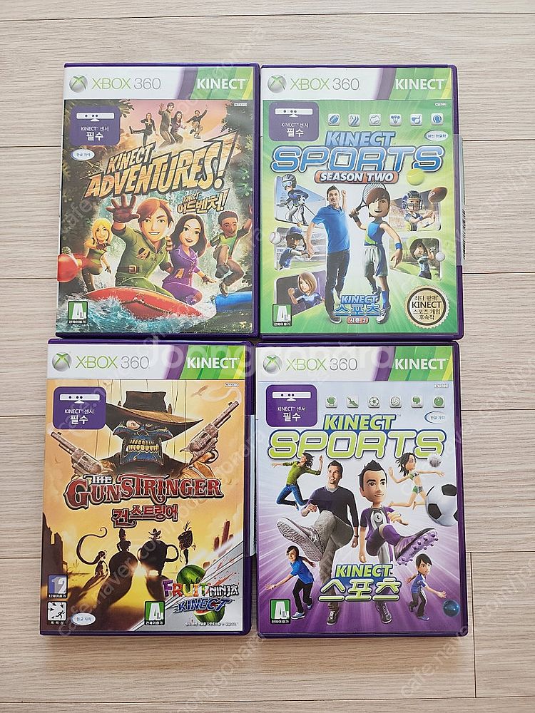 XBOX 360 키넥트 게임 타이틀 4개--0