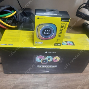 커세어 icue link h150i rgb 수냉쿨러 + icue link lcd 킷 미개봉 세트