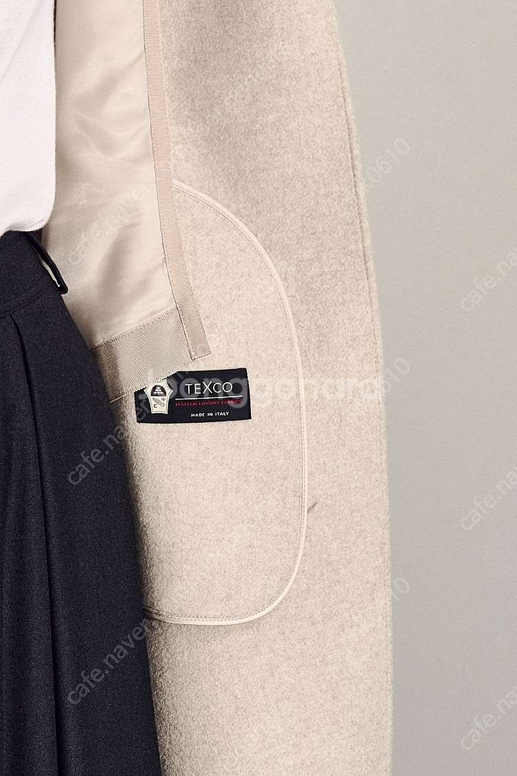 타임 핸드메이드 캐시미어코트 한섬--1