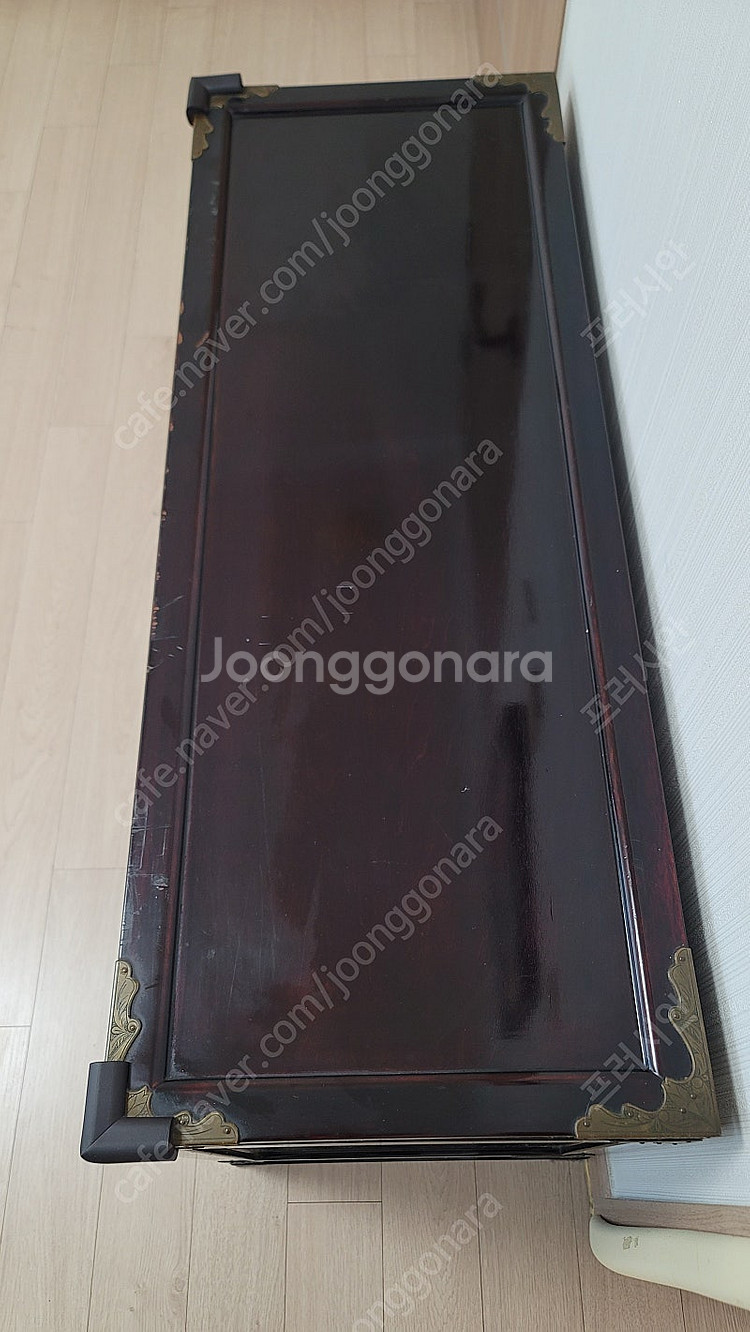 낮은 장식 수납장 ( 국내제작 / 중고품 )--1