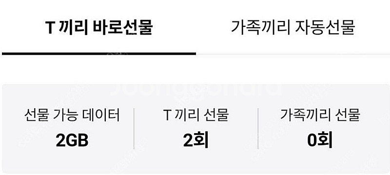 Skt데이터 2GB 판매해요--0