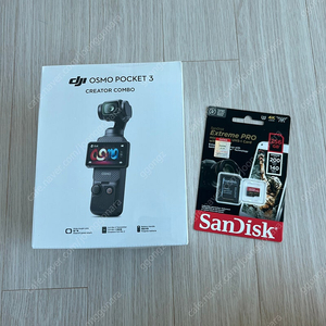 미개봉새상품// Dji 오즈모 포켓3 + SD카드(sandisk 익스트림프로 256)