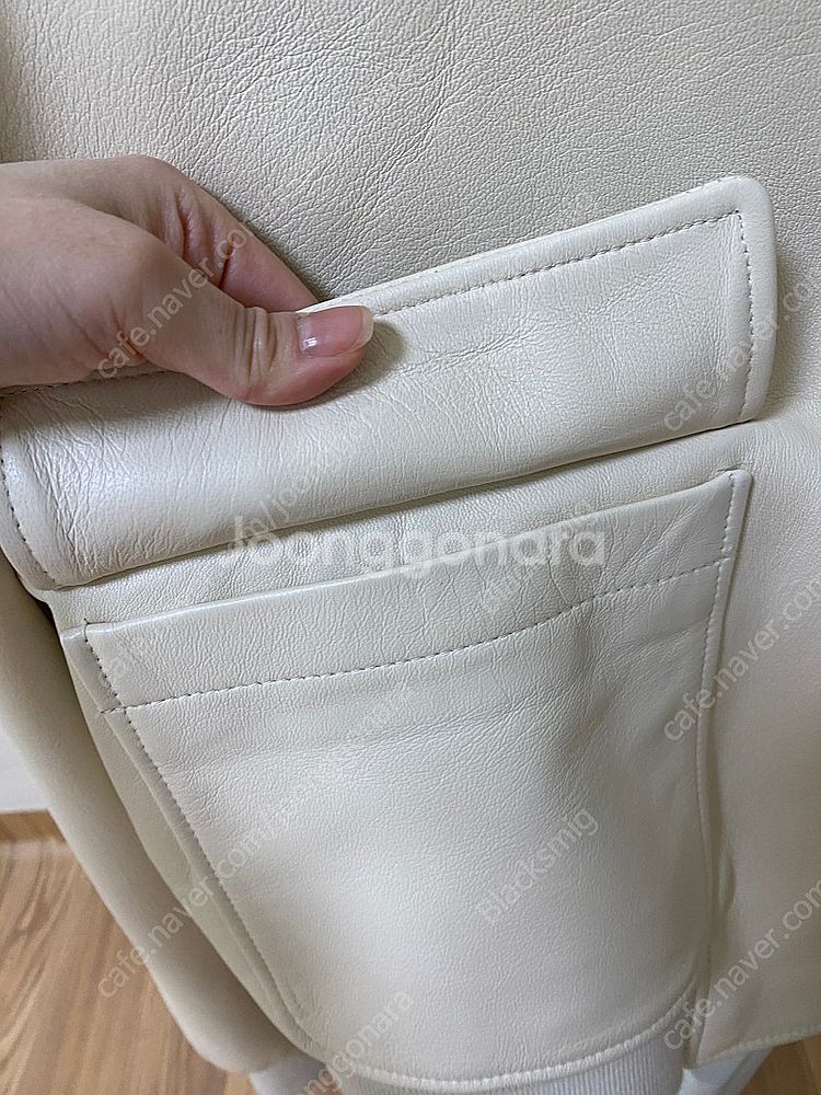 [한섬] 랑방컬렉션 23FW 램스킨 블루종--8