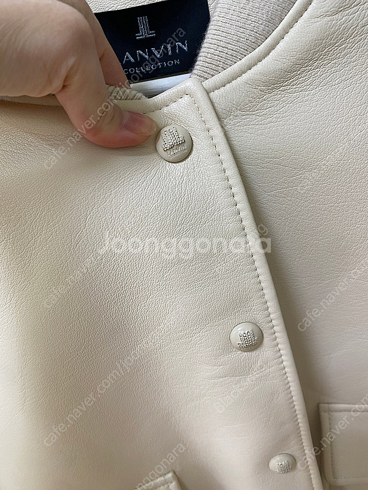 [한섬] 랑방컬렉션 23FW 램스킨 블루종--9