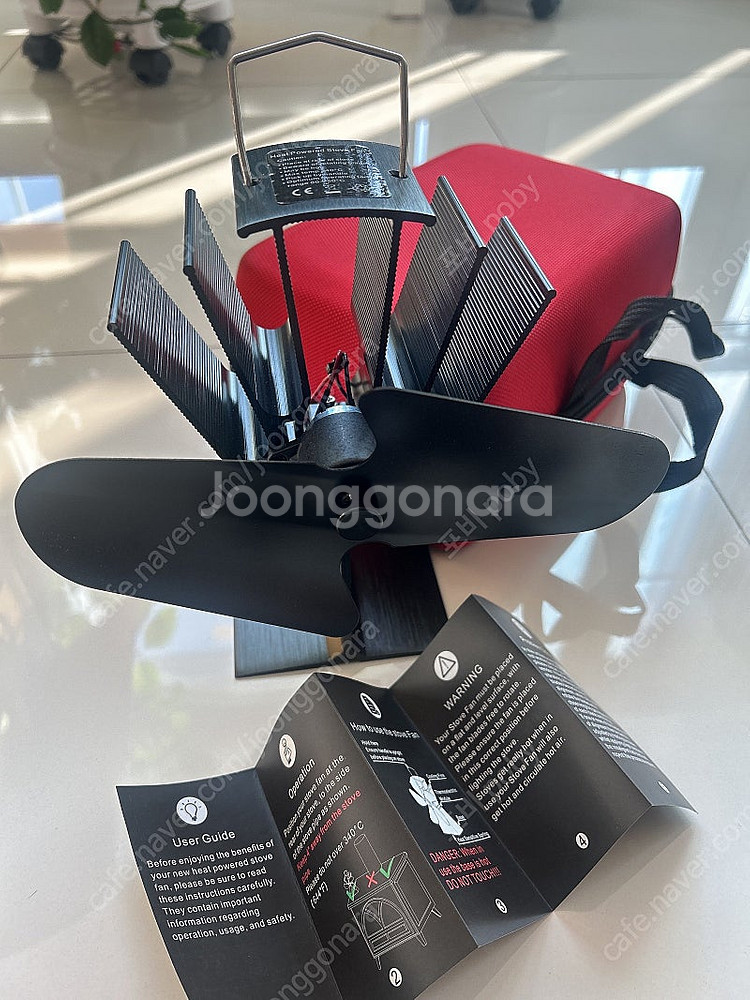 파세코캠프10썬셋(블랙)_무동력 에코팬(블랙)--5