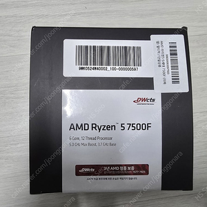 AMD 라이젠5-5세대 7500F (라파엘) (멀티팩(정품)) 미개봉 신상품