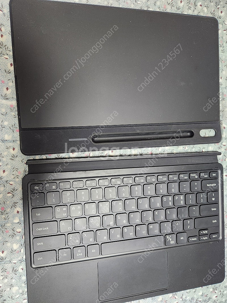 갤럭시탭s7 fe + s8+ 키보드 북커버, 슬림키보드...--2