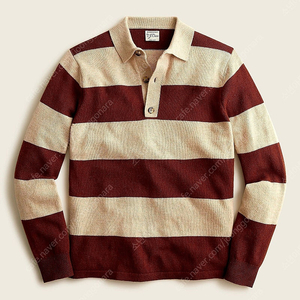 J.CREW(제이크루) Rugged merino rugby sweater in stripe